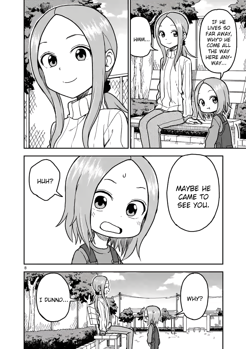 Karakai Jouzu no (Moto) Takagi-san Chapter 116 8